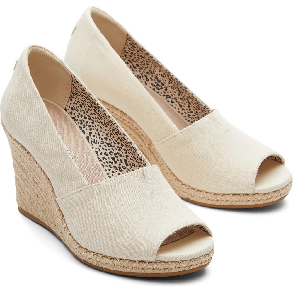 Tom’s Michelle Espadrille Wedge Sandal NIB